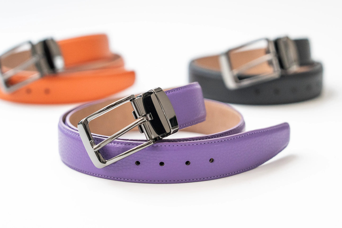 ベルトネクタイセット 紫