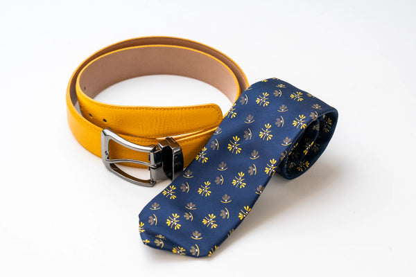 ベルトネクタイセット 黄