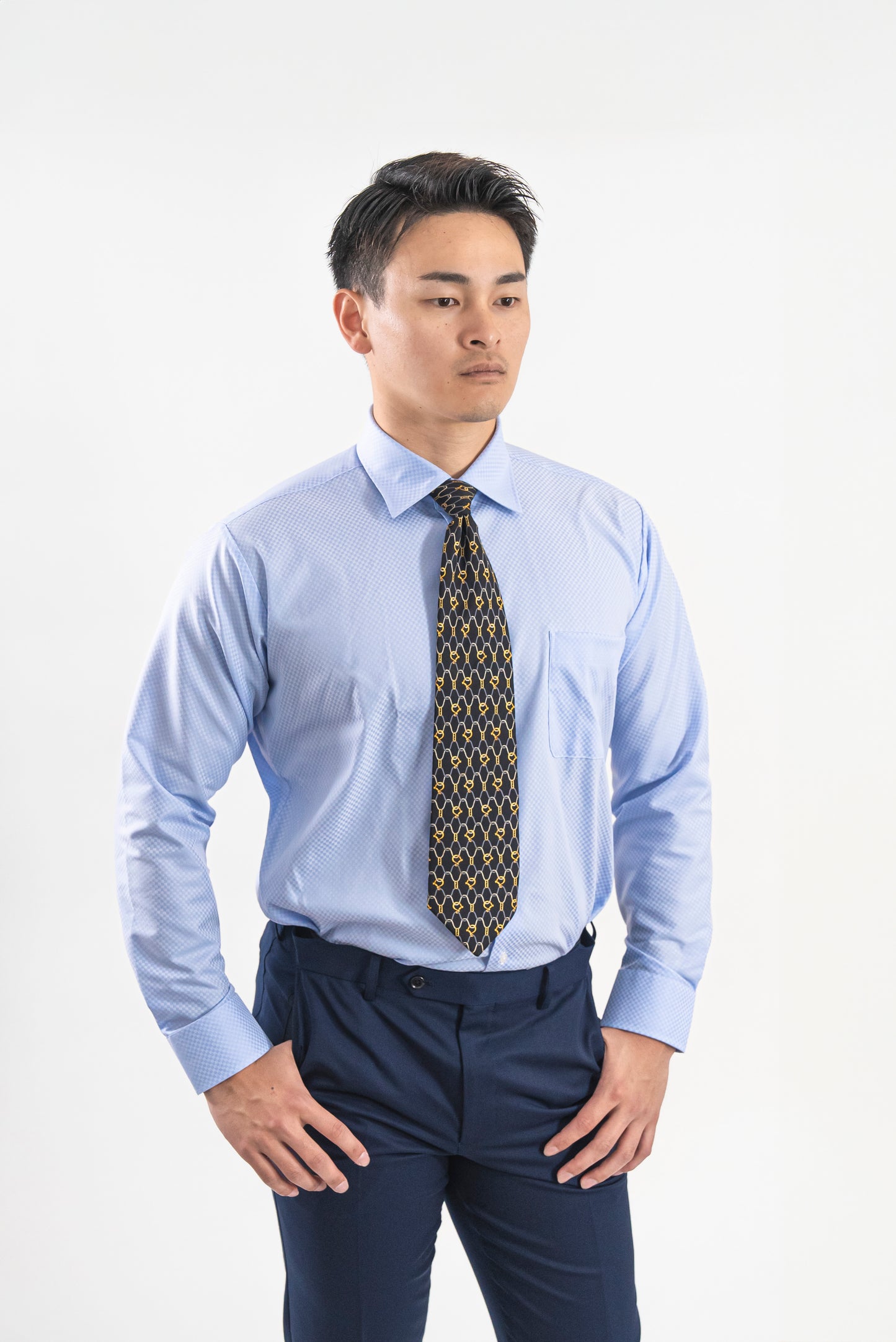 DRESS SHIRT シャツ サックス